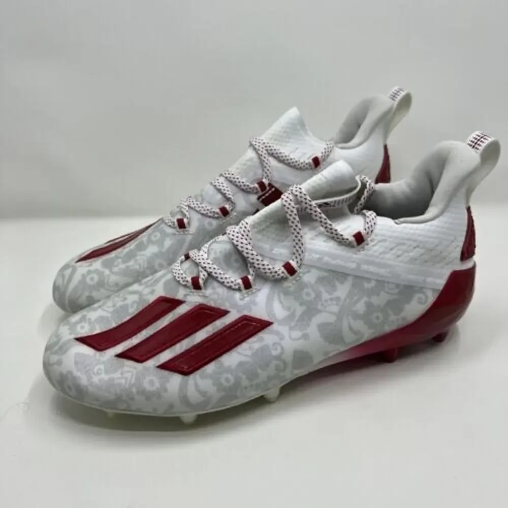 adidas Adizero Reign Young King Football Cleats FU6708 Mens Size 8 Red White
